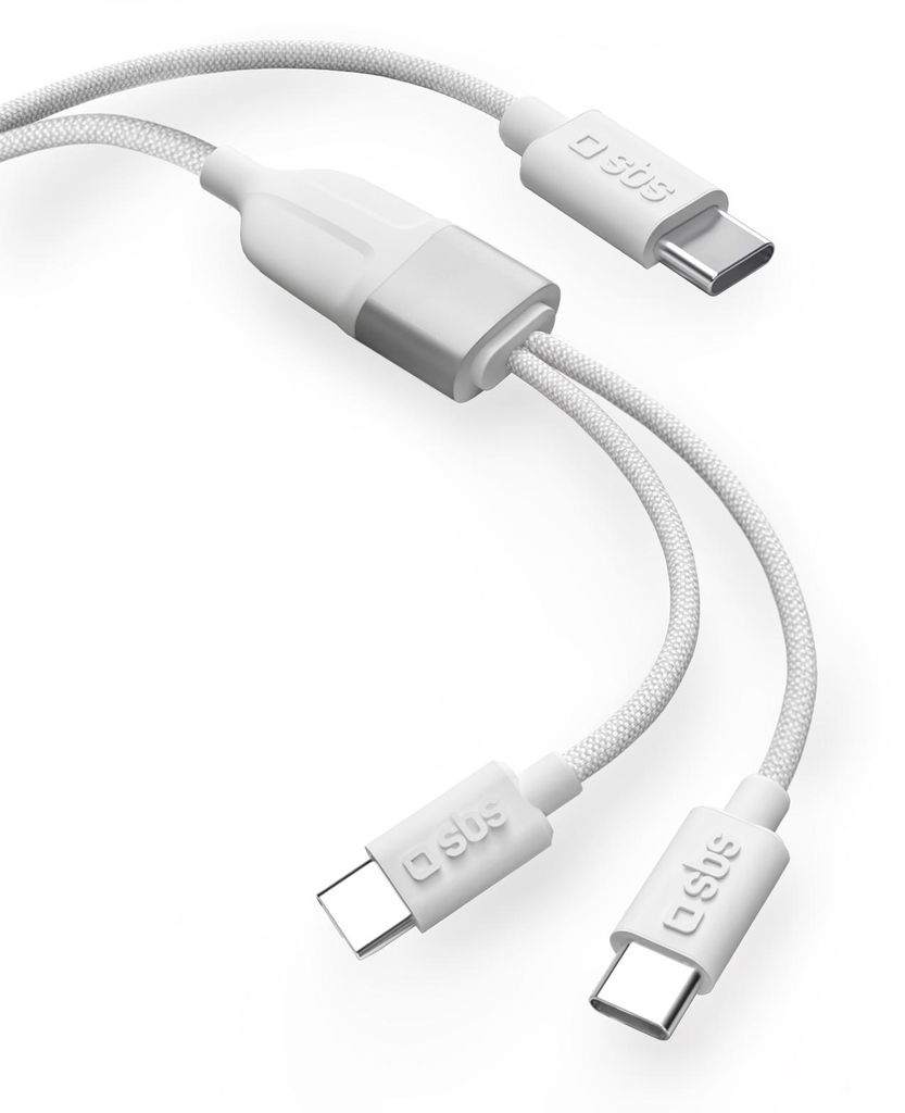 SBS Sdoppiatore USB Type-C Con Doppia Uscita USB-C 60W Immagine del prodotto 