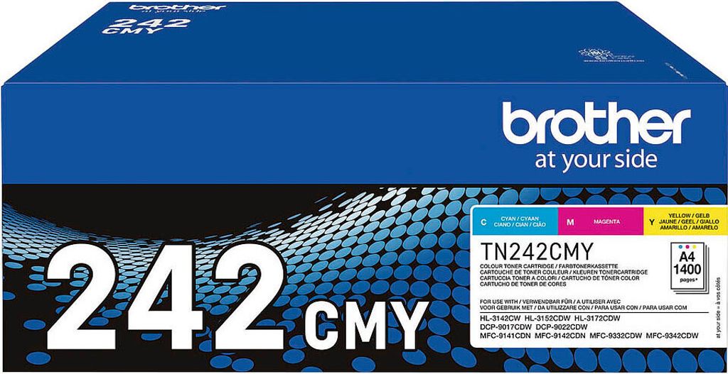 Brother TN242CMY Value Pack - 3-pack - žltá, azúrová, Obrázok produktu 