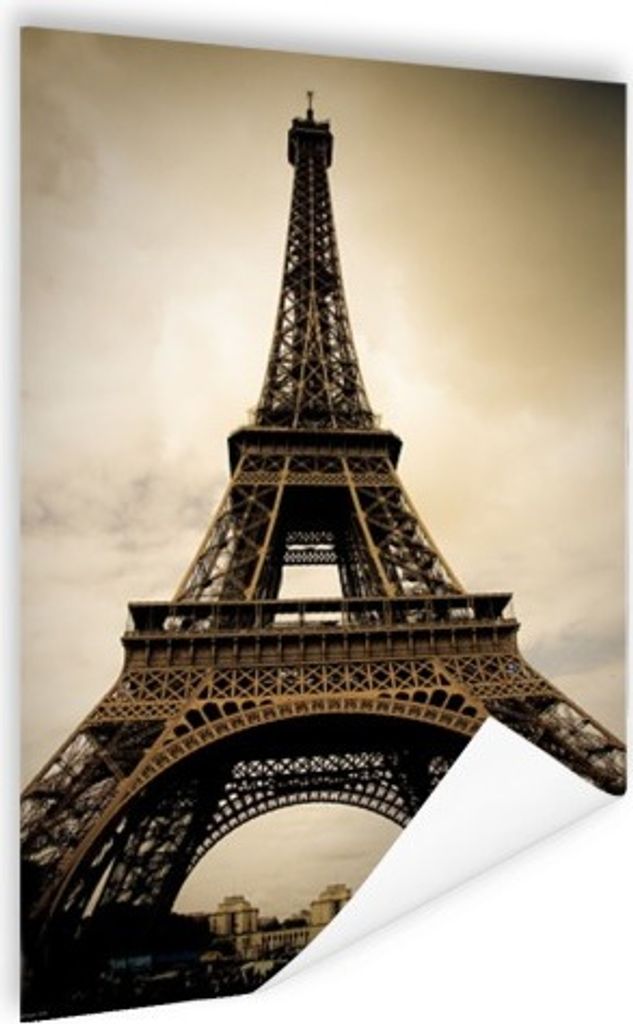 MuchoWow Poster Eiffelturm in Paris Sepia-Fotodruck 80x120 cm - Papierdruck
