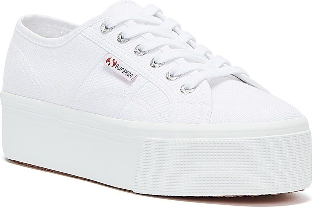 Superga 2790 Cotu Frauen Schnürung Segeltuch Plattform Produktbild 10