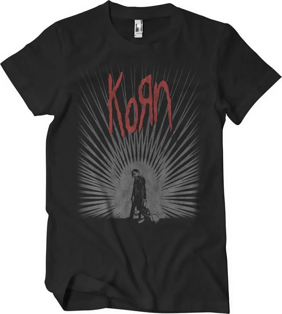 Korn A Jumbo Beam Black XL T-shirt - T-shirt Rock Noir surdimensionné