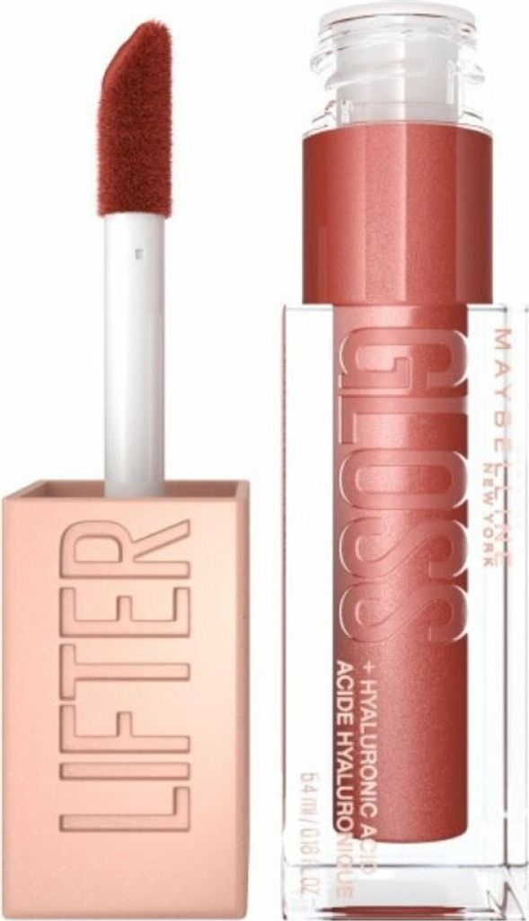 A close-up studio shot of a Maybelline Lifter Gloss lip gloss.