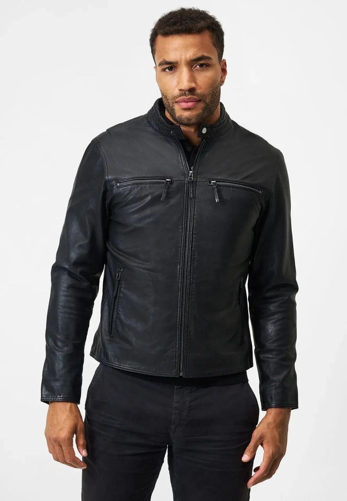 Herren Lederjacke Ricano TRAVELLER – Schwarz / S Produktbild 