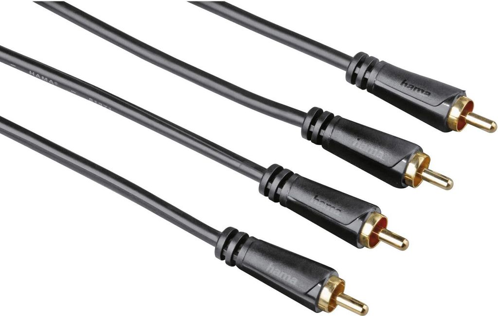 Hama 00122283, 2 x RCA, Männlich, 2 x RCA, Männlich, 3 m, Produktbild 
