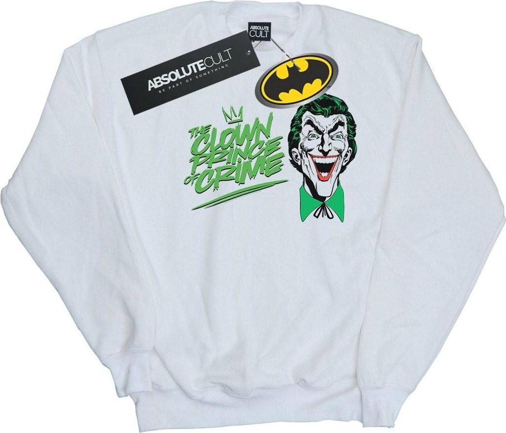 DC Comics - "The Clown Prince Of Crime" Sweatshirt für Herren BI12427 (L) (Weiß)