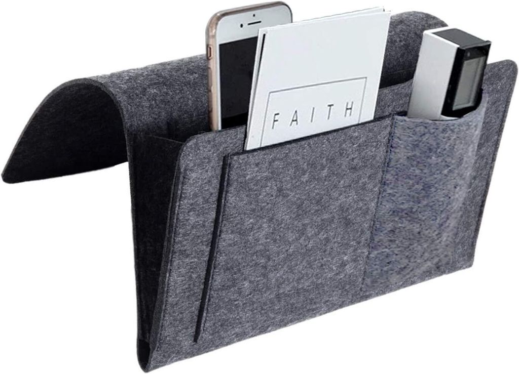 Bett Organizer Filz Betttasche Sofa Organizer Armlehnen Produktbild 