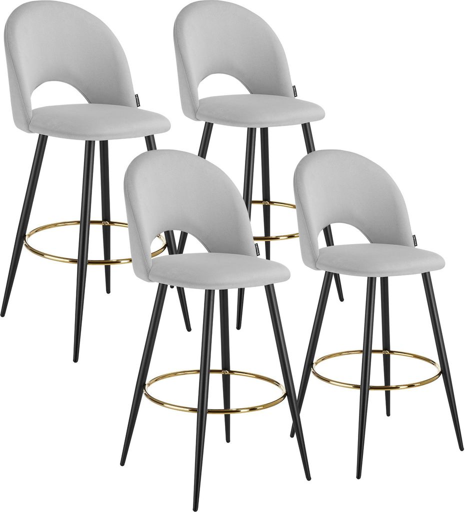tectake Barstuhl Sachel 49 x 58 x 110 cm, Belastbarkeit 120 kg