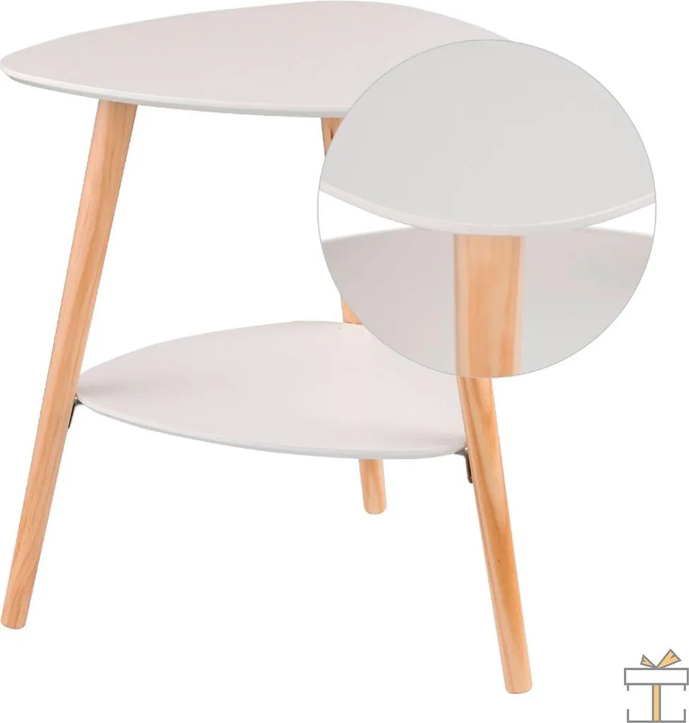 Petite Table d'Appoint Triangulaire Gain de Place pour Espaces Réduits - 3