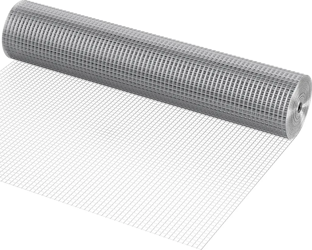 Rouleau de grillage galvanisé 15m pour clôture de jardin et poulailler