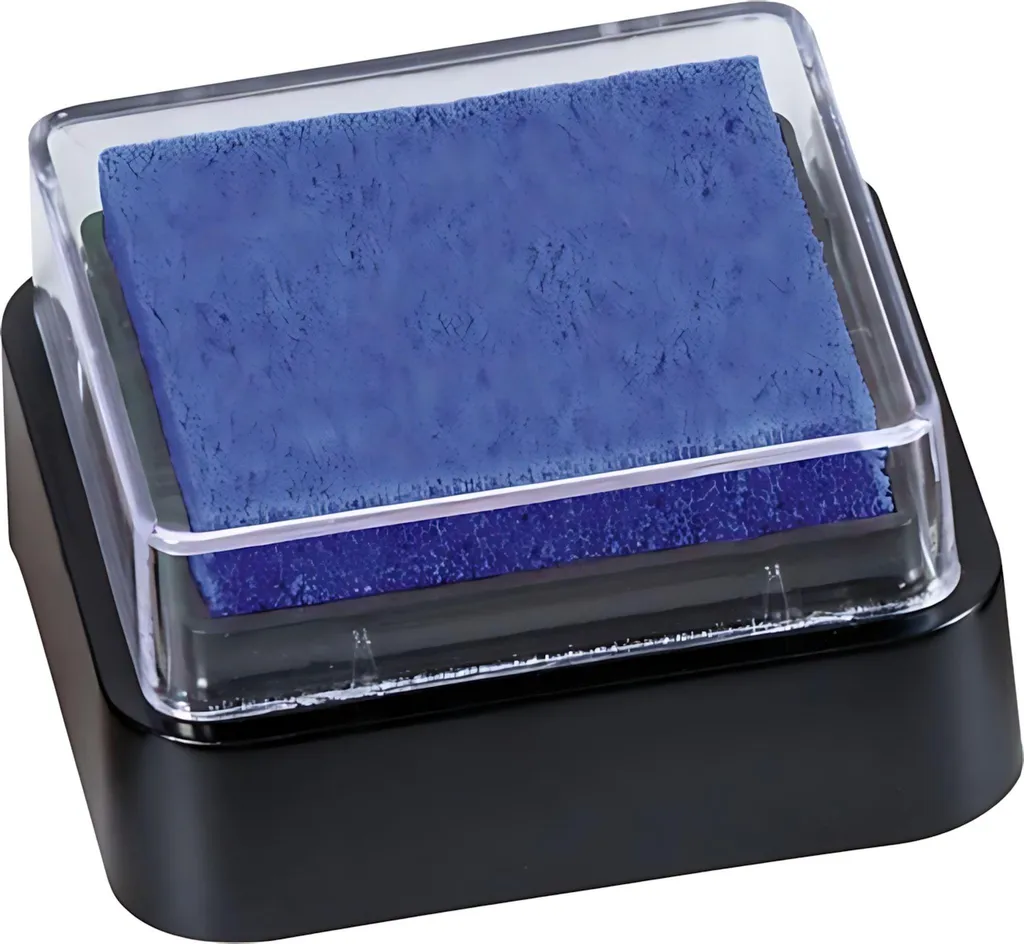 Petit encreur bleu foncé Heyda 204888455 pour tampons créatifs 3x3cm