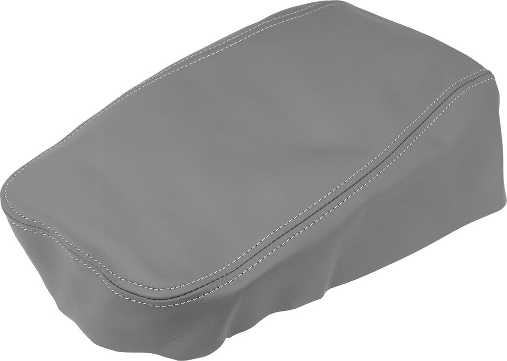 Fahrzeug Auto Zentrum Konsolendeckel Armlehnenbezug Microfaser Leder Grau