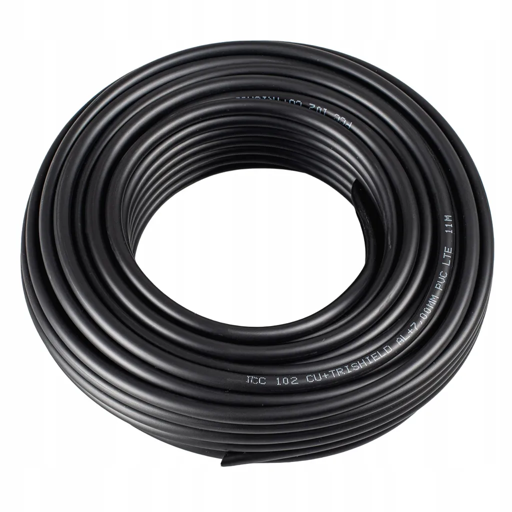 Matassa 50m Cavo Coassiale Vayox RG6U Gel - Cavo Nero da Interrare - 6
