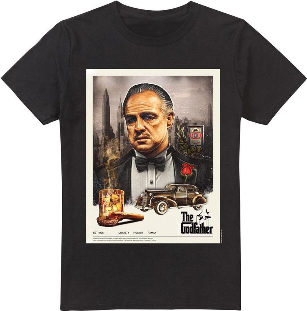 The Godfather - T-Shirt für Herren TV6863 (M) (Schwarz)