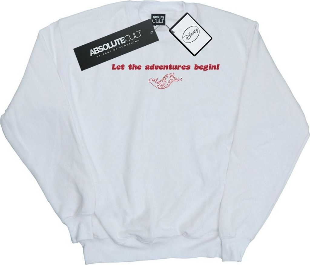 Disney - "Let The Adventures Begin" Sweatshirt für Damen BI13223 (L) (Weiß)