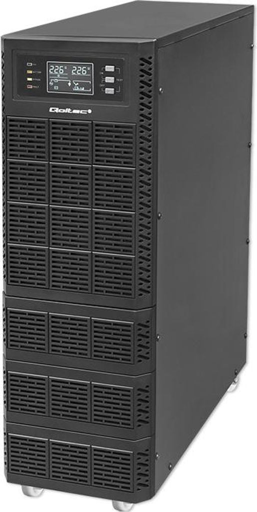 Qoltec UPS 10kVA, 10000W, PF1.0 LCD, EPO, USB, On line Immagine del prodotto 