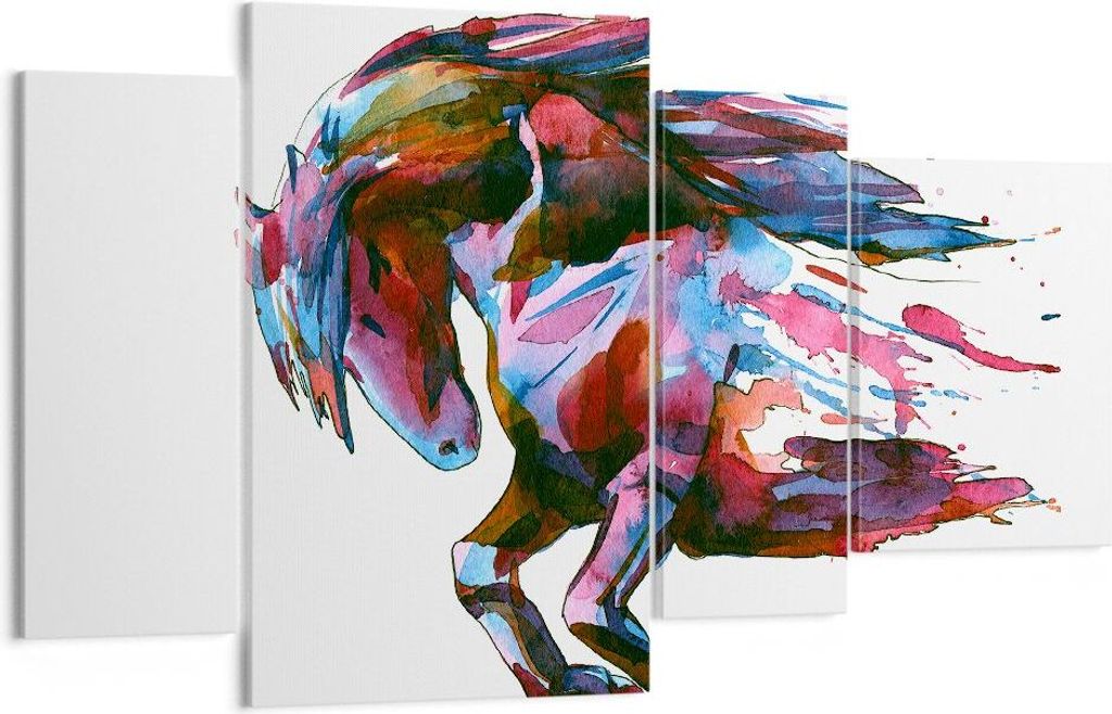 Bild auf Leinwand - Leinwandbild - Pferd Eleganz wild Tier Produktbild 
