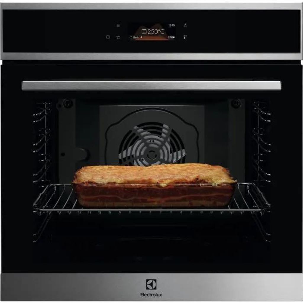 Pyrolyseofen – Umluft mit Heißluftfunktion – ELECTROLUX EOF8P08X – 99 automatische Rezepte – Touchscreen-Bedienfeld – Kühlblech