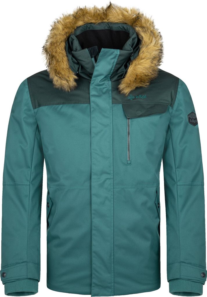 Kilpi ALPHA-M Winterjacke für Herren, DUNKELGRÜN, Größe XS