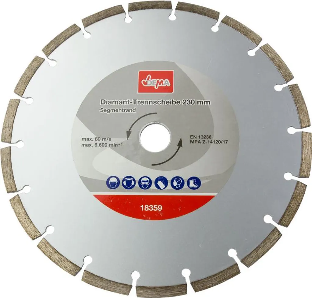 Disco diamantato segmentato 230 mm DDT230S