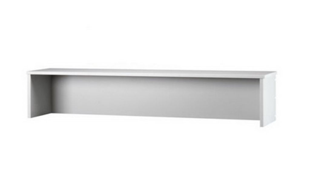 Thekenaufsatz, BxTxH 1600x320x350 mm, lichtgrau