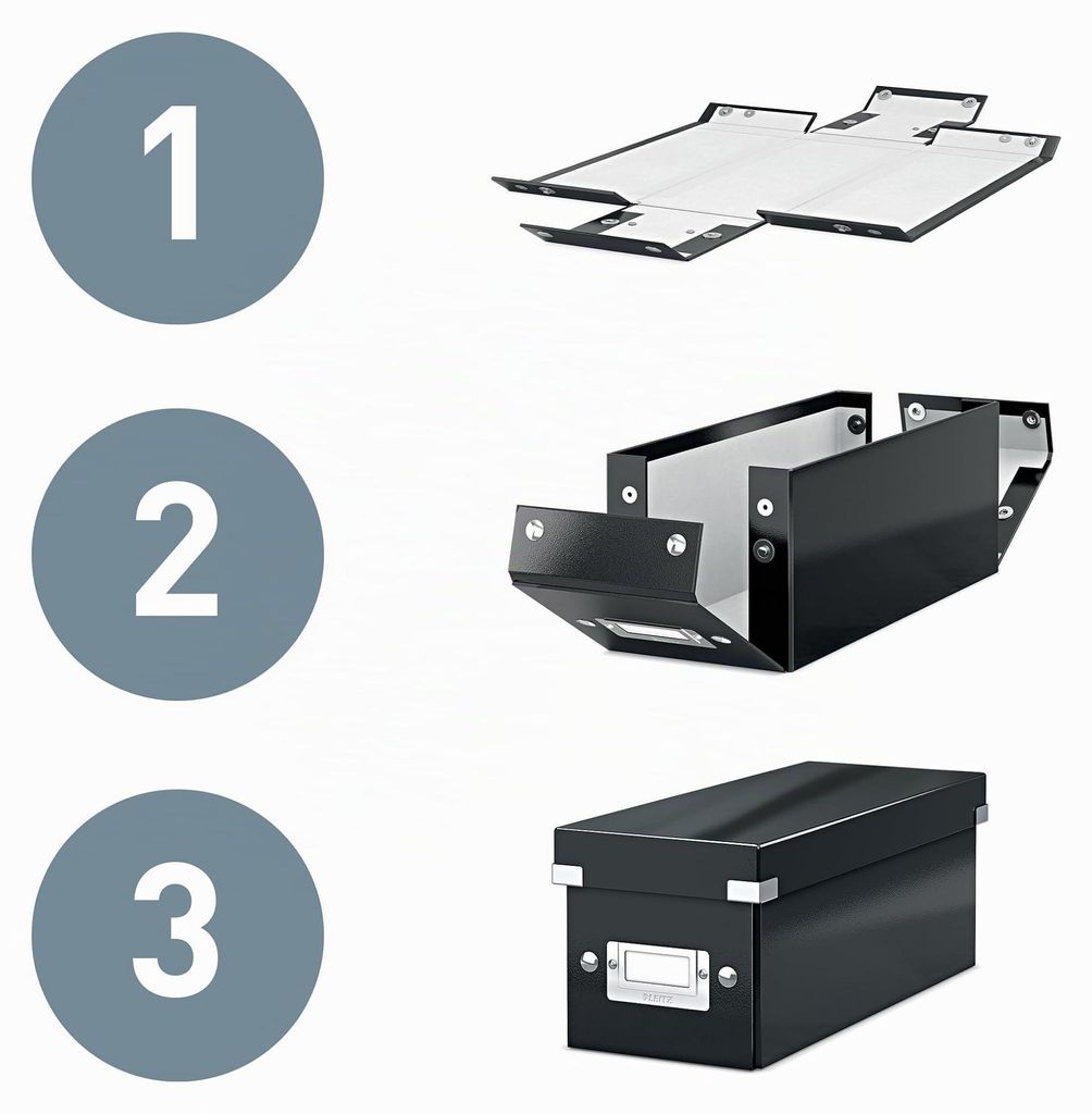 Leitz Click & Store CD Aufbewahrungsbox, Türkis, Karton, Produktbild 