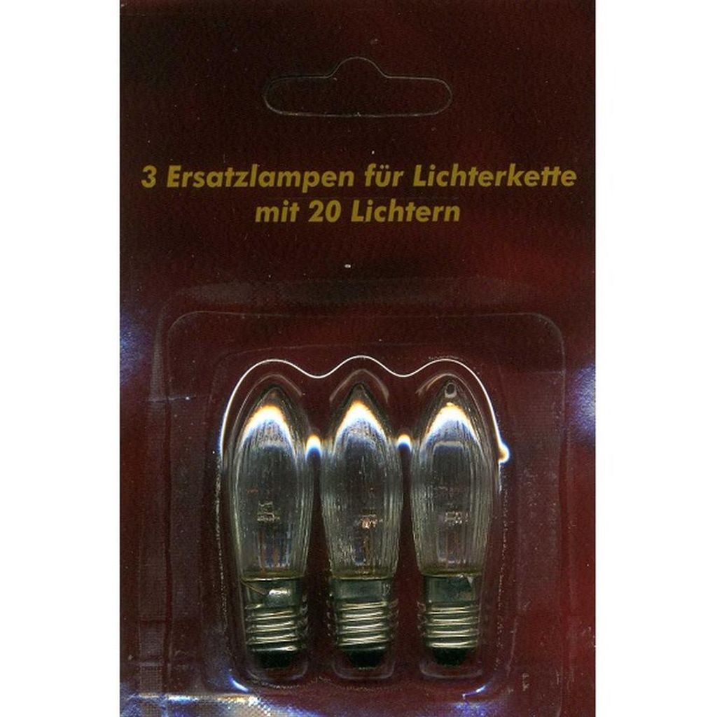 Ersatzlampen 3er 12V/2W E10 für 20er Lichterkette innen Produktbild 
