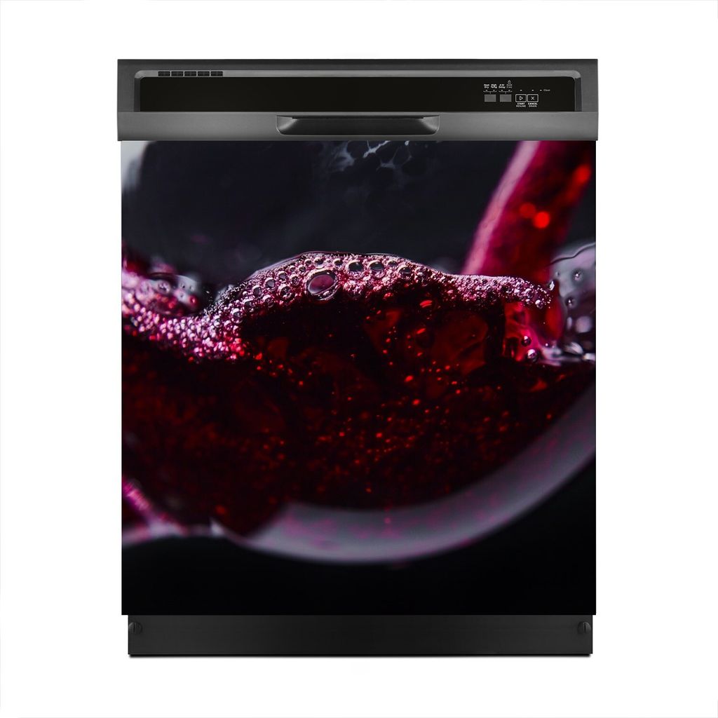 Aufkleber sticker 60x60 cm Dekorative folie Spülmaschine - Wein Glas