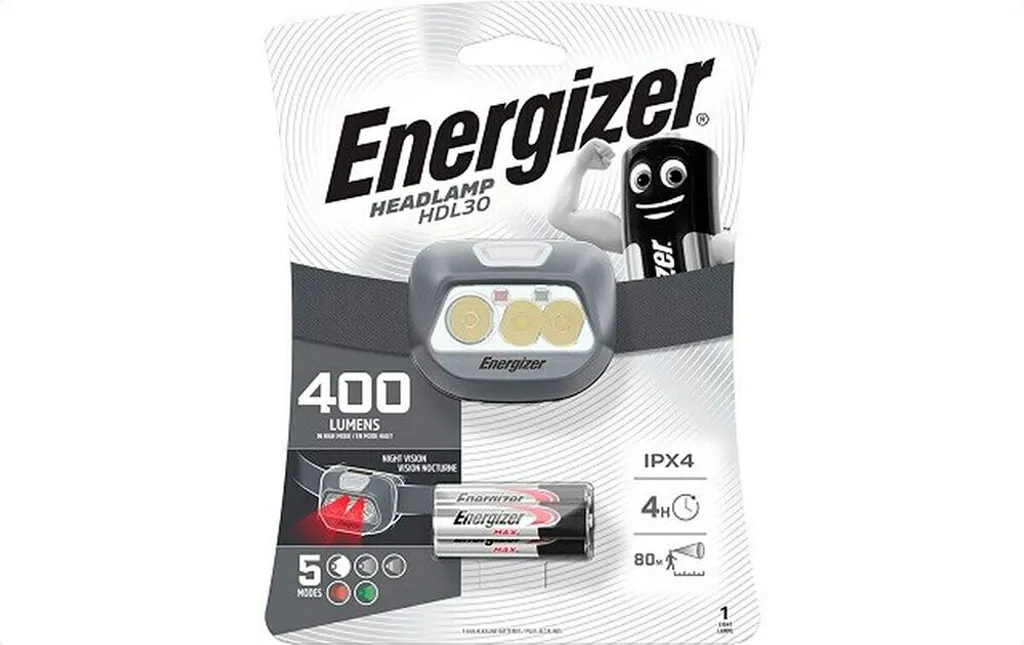 Éclairage Main Libre Energizer HDL30 400lm : Fini le Manque de Lumière