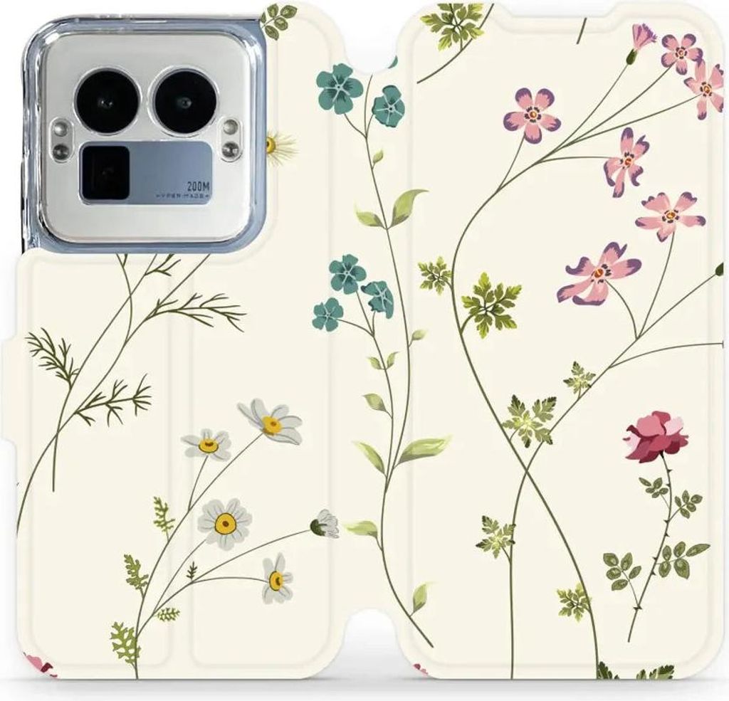 Handyhülle mit klappe für Realme GT 8 Pro, Mobiwear Book, Feldblumen