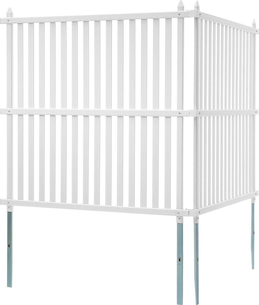 48" B x 48" H Vinyl-Sichtschutzzaunelemente, Klimaanlagenzaun, Sichtschutz für Mülleimer im Außenbereich, Abdeckung für Poolausrüstung, Sichts...