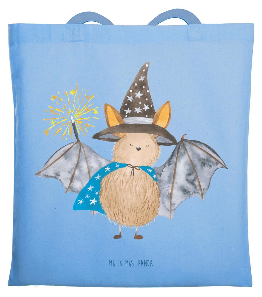 Mr. & Mrs. Panda festivaltasche Fledermaus Zauberer - Sky Blue - Geschenk, Fledermäuse, Magier, Beutel, Laptoptasche, Frauen, Schultasche, Tasche,...