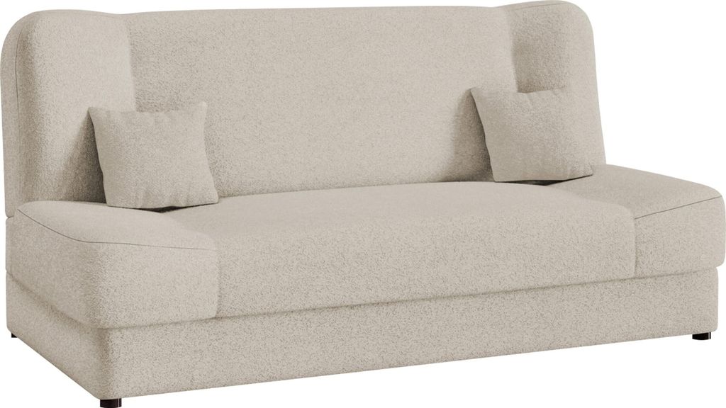 MIRJAN24 Schlafsofa Jonas Premium, Schlaffunktion und Bettkasten, Stilvoll Polstersofa (Farbe: Baloo 2074)