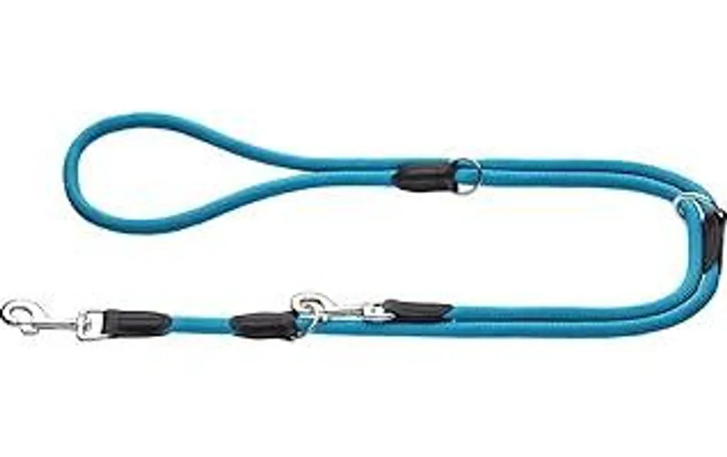 HUNTER Guinzaglio regolabile per cani FREESTYLE, colore: petrolio, robusto e resistente alle intemperie, regolabile in 3 posizioni, corda con anima in poliammide, morbido al tatto, facile da pulire, misura: 1,0/200