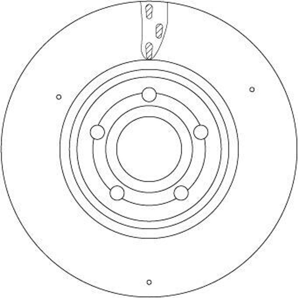 2x TRW Bremsscheibe DF6717S passend für MERCEDES-BENZ A-Klasse (W177) GLB (X247)