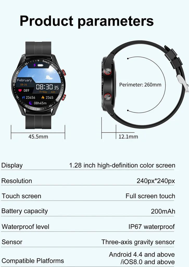 Orologio Sportivo Smartwatch Impermeabile - Fitness Tracker Uomo Donna - 15