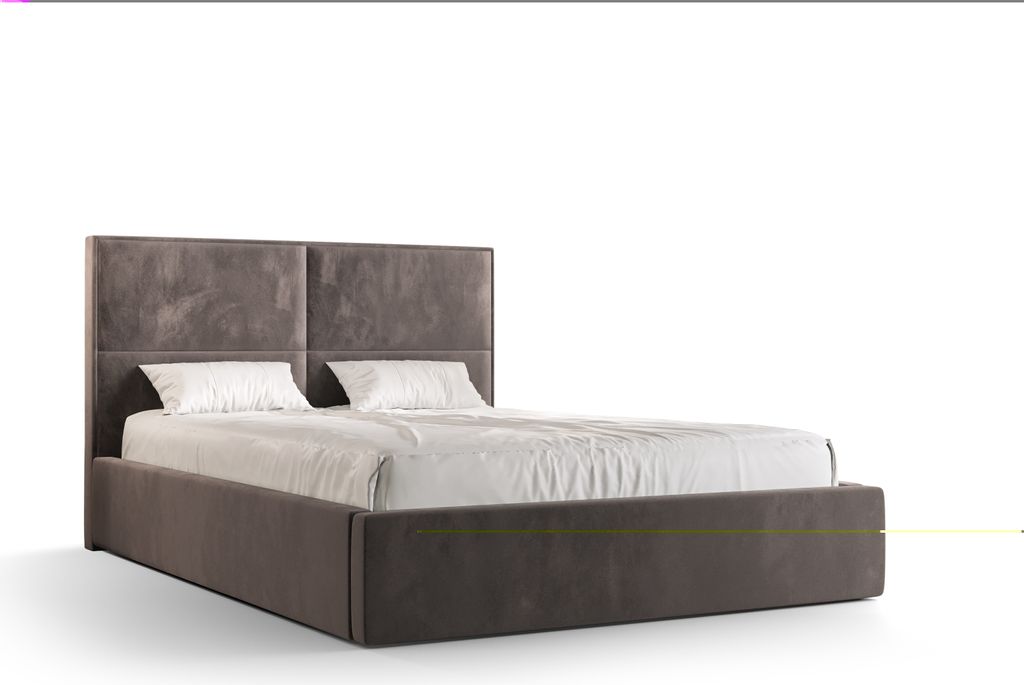 Roe Furniture | Boxspringbett - APOLLO - 140x200 cm - Dunkelgrau - mit Bettgestell und Bettkasten - Tagesbett - Polsterbetten - Bett Schlafzimmer