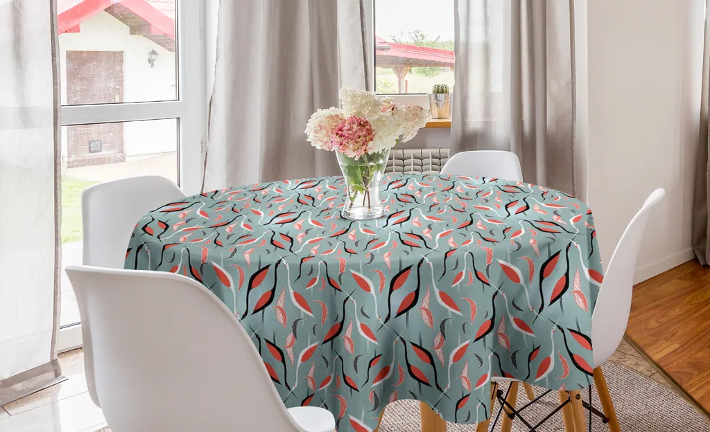 Tovaglia Rotonda 150 cm ABAKUHAUS Reiher - Arredo Cucina Antimacchia