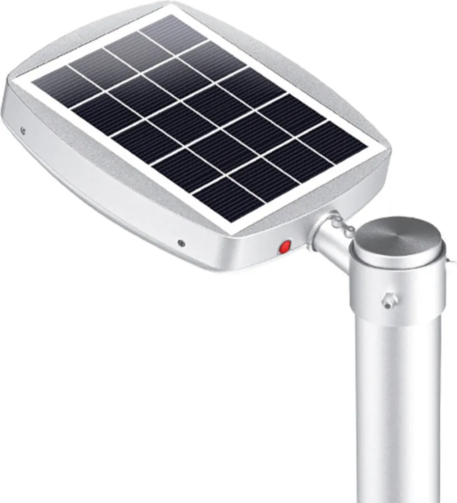 Lampadaire solaire LED 3000lm avec capteur PIR et télécommande noir - 2