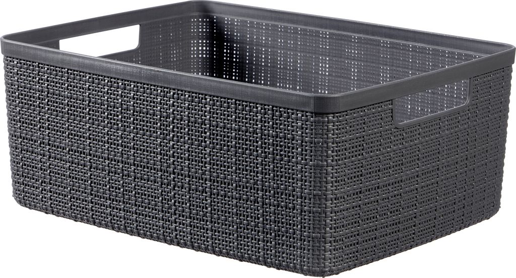 Korb Curver JUTE M 12 Lit., anthrazit, 36x28x15 cm