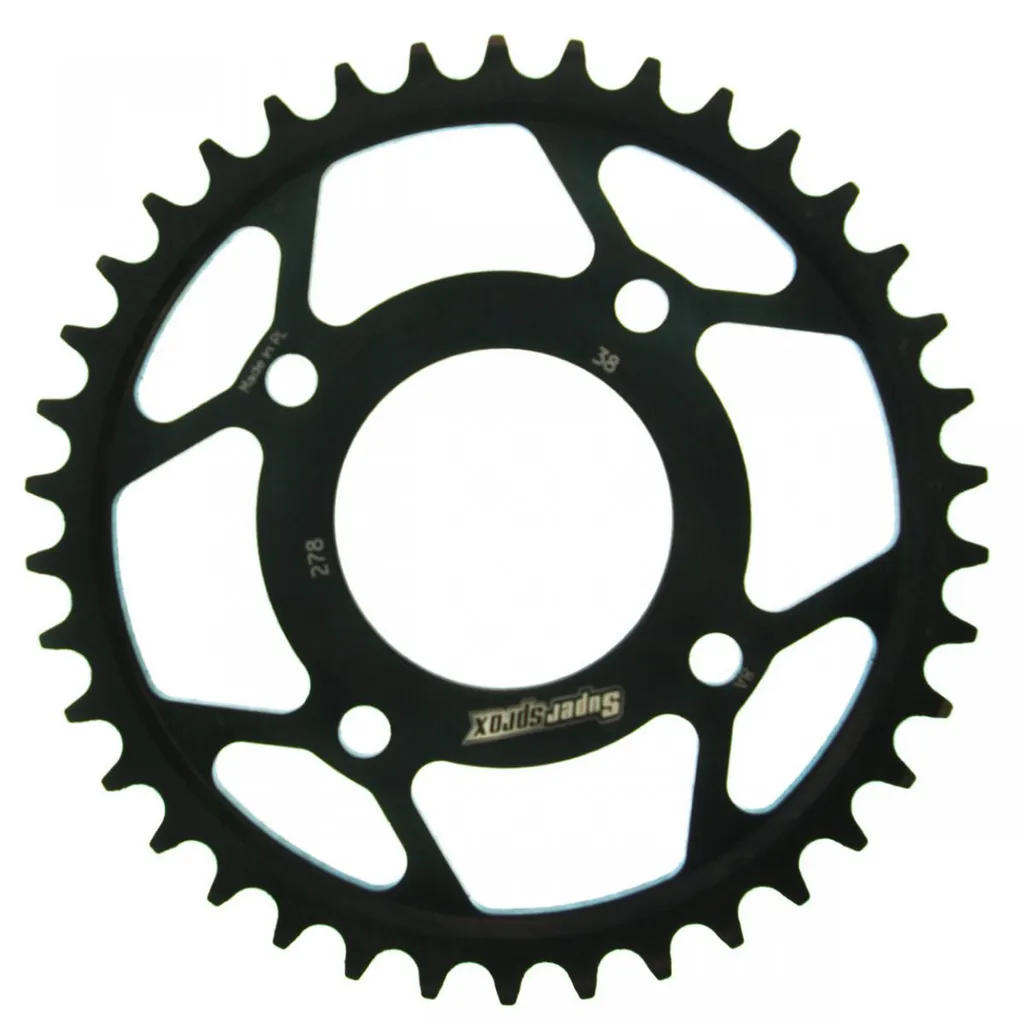 Pignon Supersprox 530 38Z Noir : Solution anti-usure de transmission