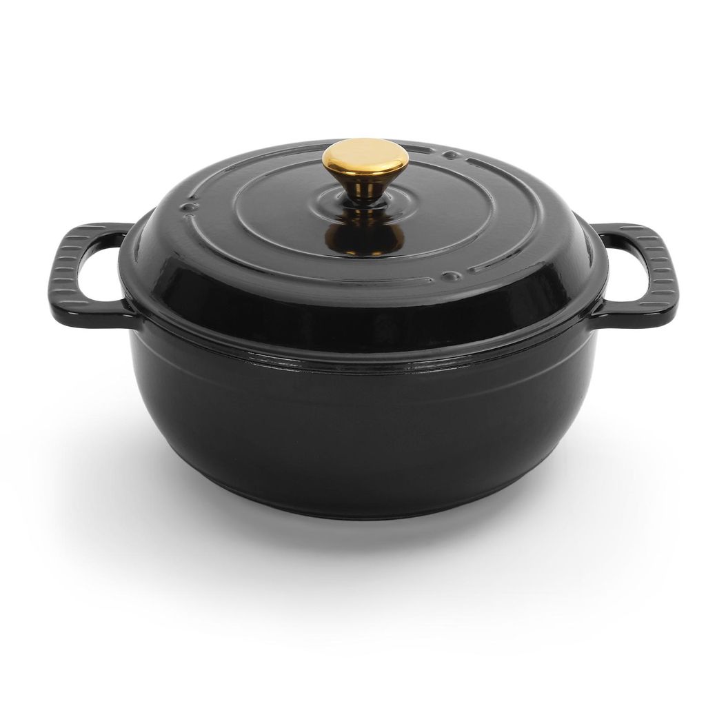 FCH Gusseisen Topf 26cm - 5QT-4.6L Emaille Bräter mit Produktbild 