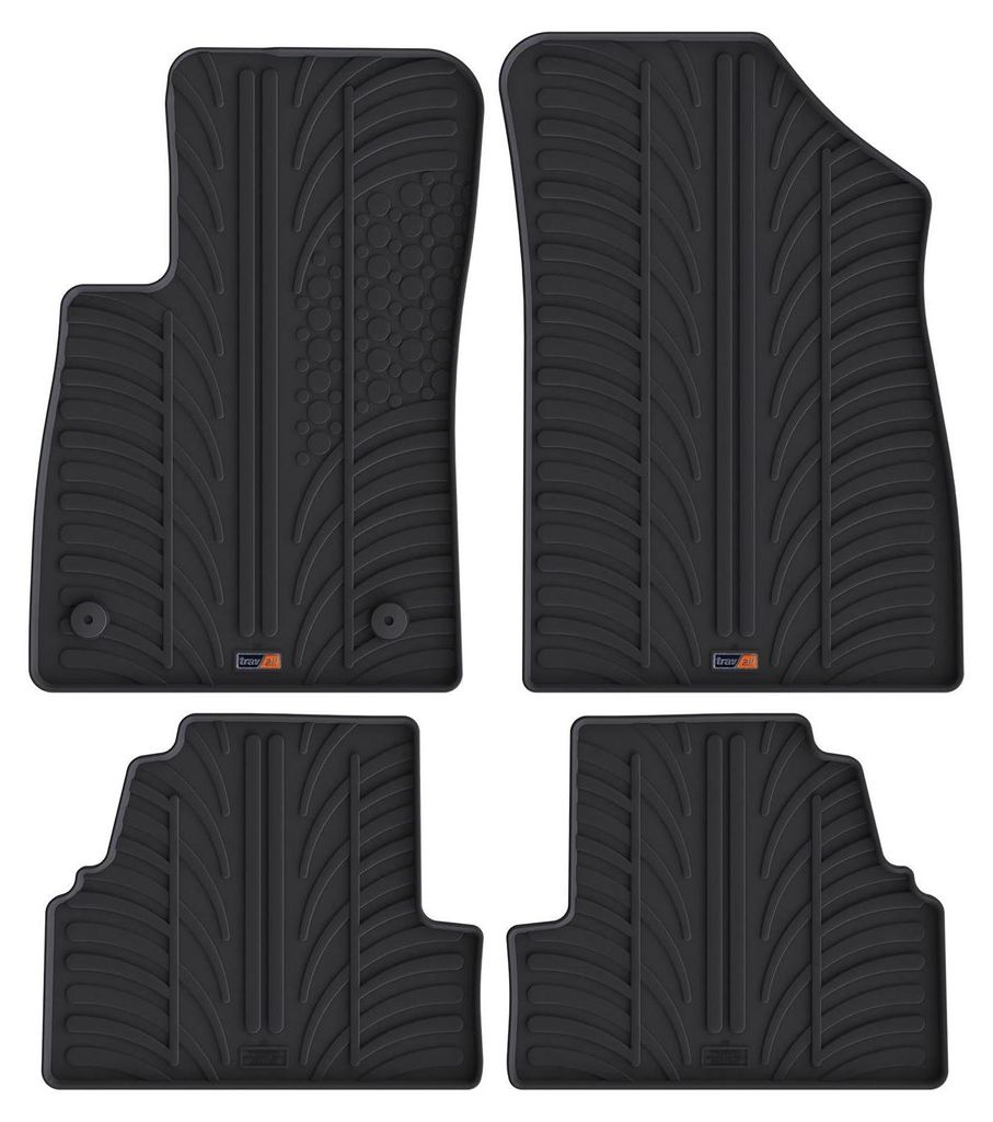TRAVALL Vauxhall Mokka (2012-2020) Hochwertige robuste Gummifu§matten Fussmatten mit geformten Gummimatten erhšhten RŠndern und Clips rutschfest...