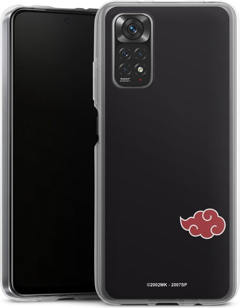DeinDesign Handyhülle für Xiaomi Redmi Note 11 4G Silikon Hülle Case Smartphone Schutzhülle Naruto Shippuden Offizielles Lizenzprodukt Akatsuki