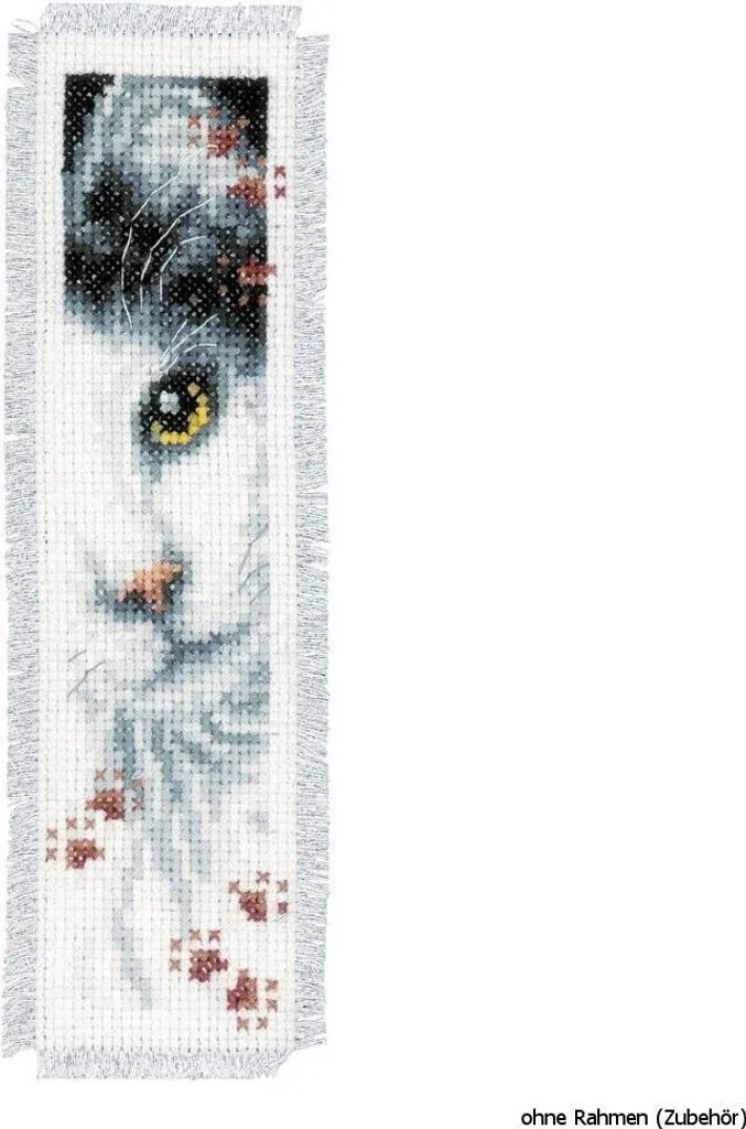 Segnalibro Vervaco "Cane e gatto", set di 2, schema di conteggio