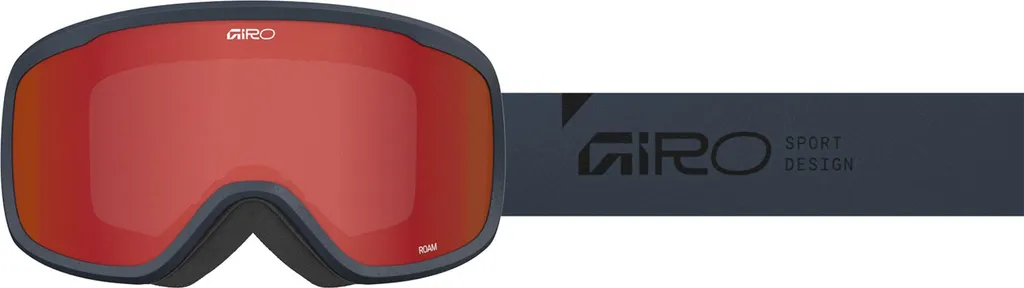 Masque de ski Giro Roam anti-buée avec écran Amber Scarlet pour le relief