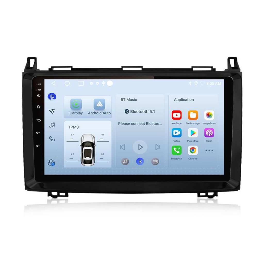 Autoradio Android 9 pouces 64 GB pour Mercedes Classe B Image du produit 