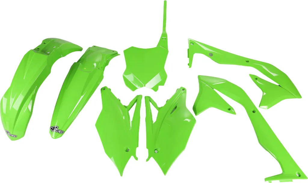 Kit Plastique UFO KAKIT226-026 Vert Ultra Résistant Kawasaki KXF 450 18