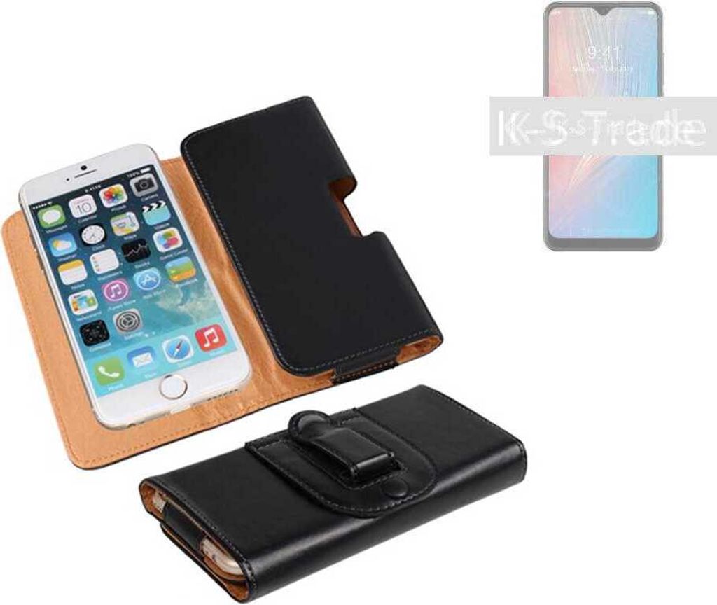 K-S-Trade Schützhülle Handyhülle kompatibel mit ZTE Axon 10 Pro 5G Holster Gürtel Tasche Schutzhülle Handy-Tasche Smartphone Case Seitentasche