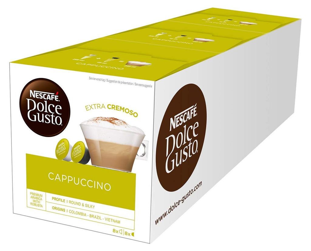 Nescafe Dolce Gusto Cappuccino Aroma, verzegelde capsules, Productafbeelding 