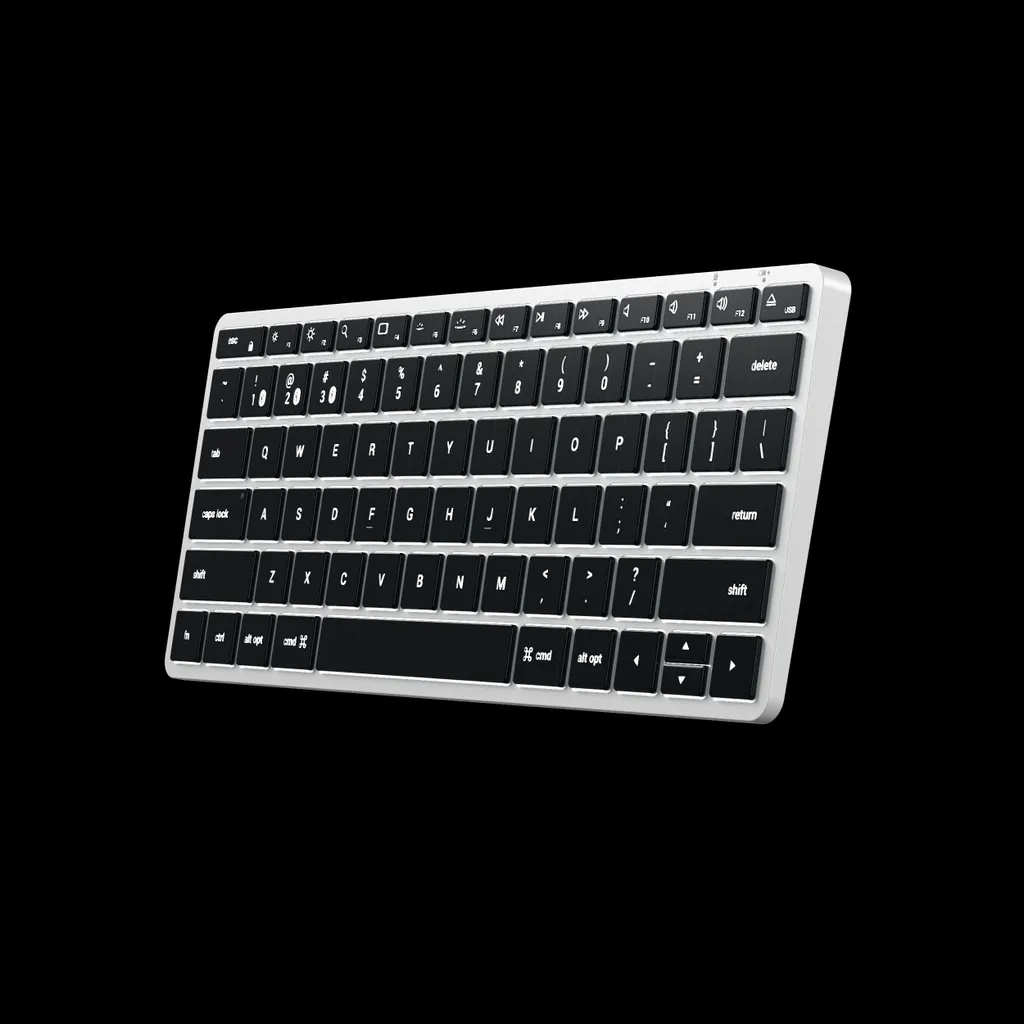 Clavier Compact Bluetooth Satechi Slim X1 Argent pour Bureau et Voyage